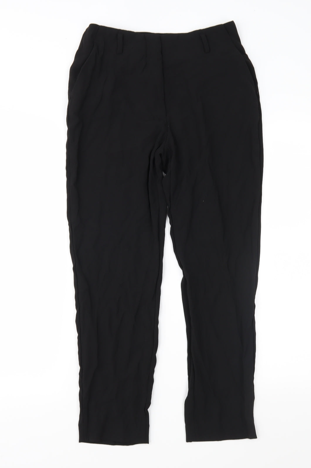 Womens UK Size 8 H&M Regular Fit  Black Trousers