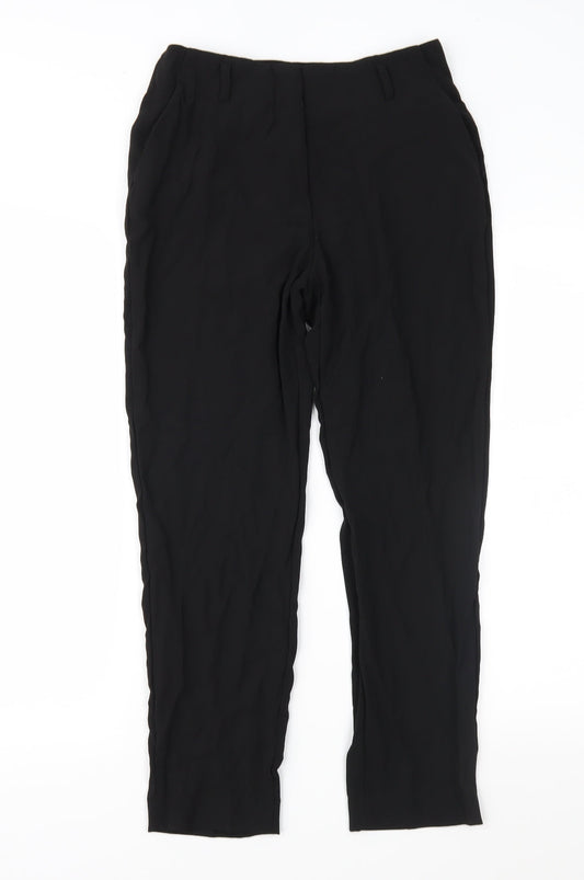 Womens UK Size 8 H&M Regular Fit  Black Trousers