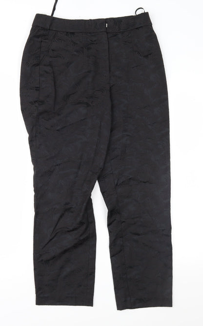 Womens UK Size 10 Bonmarché Regular Fit  Black Trousers