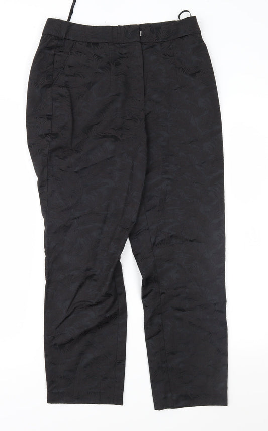 Womens UK Size 10 Bonmarché Regular Fit  Black Trousers