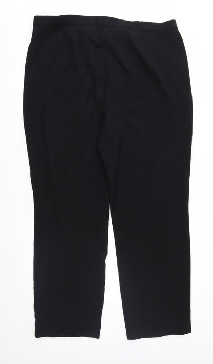 Womens UK Size 18 Marks and Spencer Regular Fit  Black Trousers