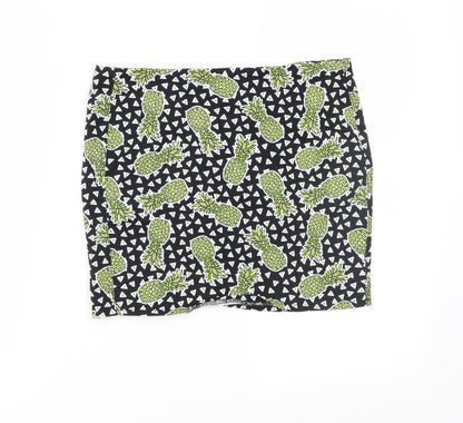 Divided Womens Black Geometric  Straight & Pencil Set Size 8