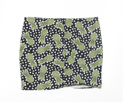 Divided Womens Black Geometric  Straight & Pencil Set Size 8