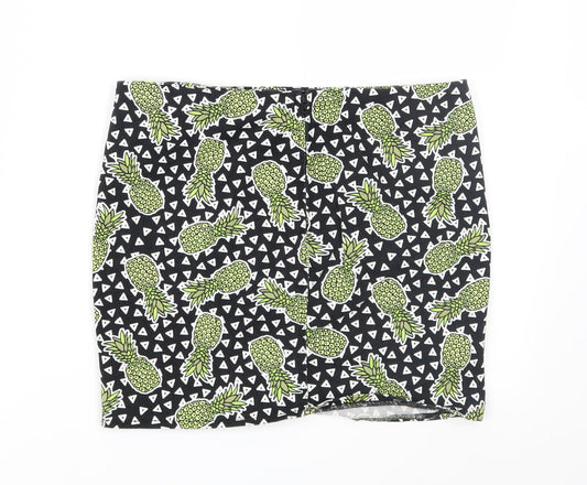 Divided Womens Black Geometric  Straight & Pencil Set Size 8