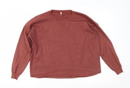 Sweewë Womens Brown Knit Pullover Jumper Size S