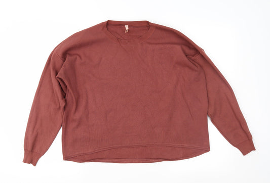 Sweewe Womens Brown  Knit Pullover Jumper Size S