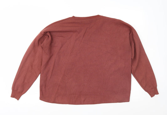Sweewe Womens Brown  Knit Pullover Jumper Size S