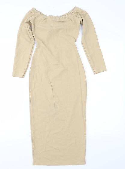 Pretty Lady Womens Brown   Sheath  Size 8
