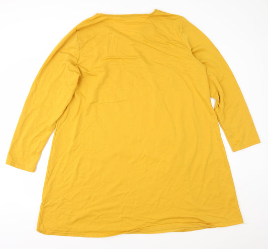 Zanzea Womens Orange  Jersey A-Line