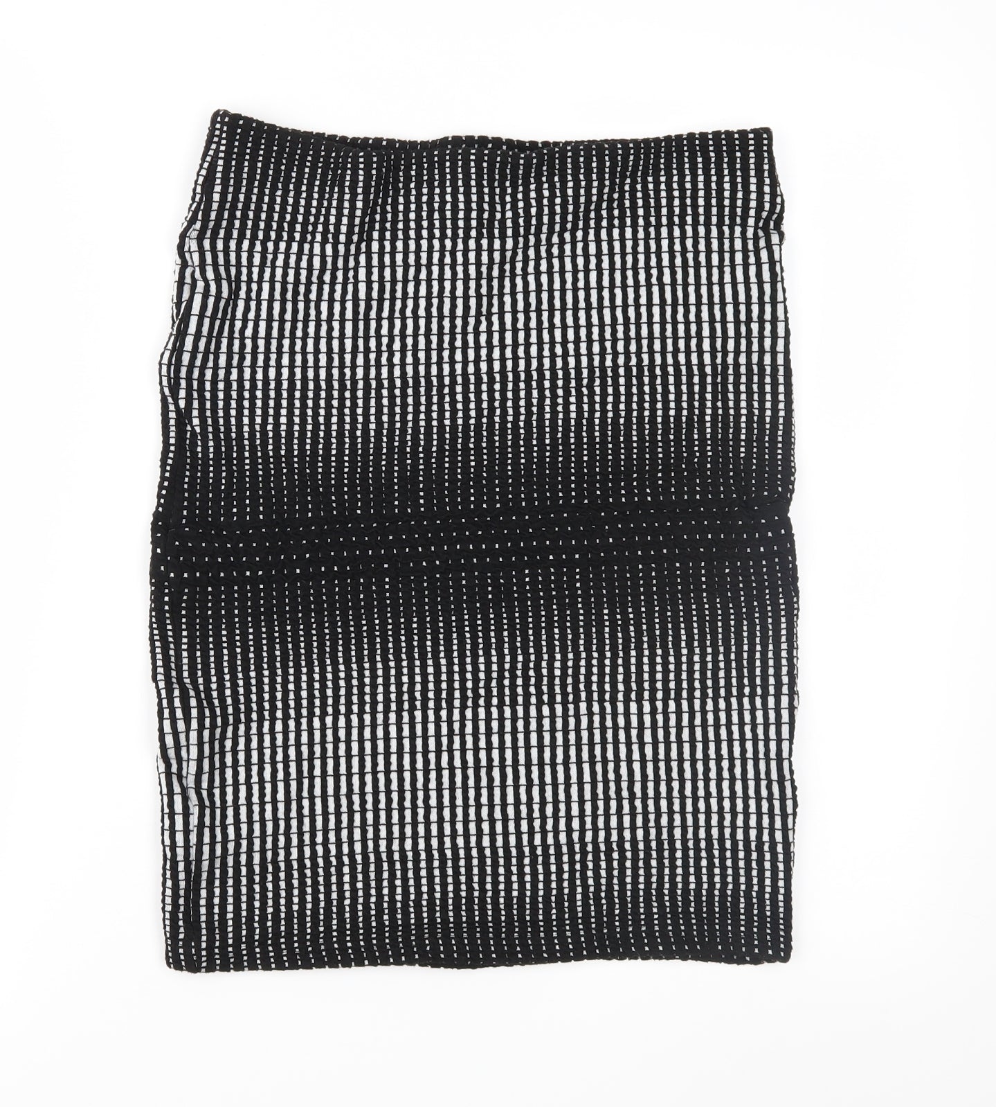 A&G Womens Black Geometric  Straight & Pencil Skirt Size 12
