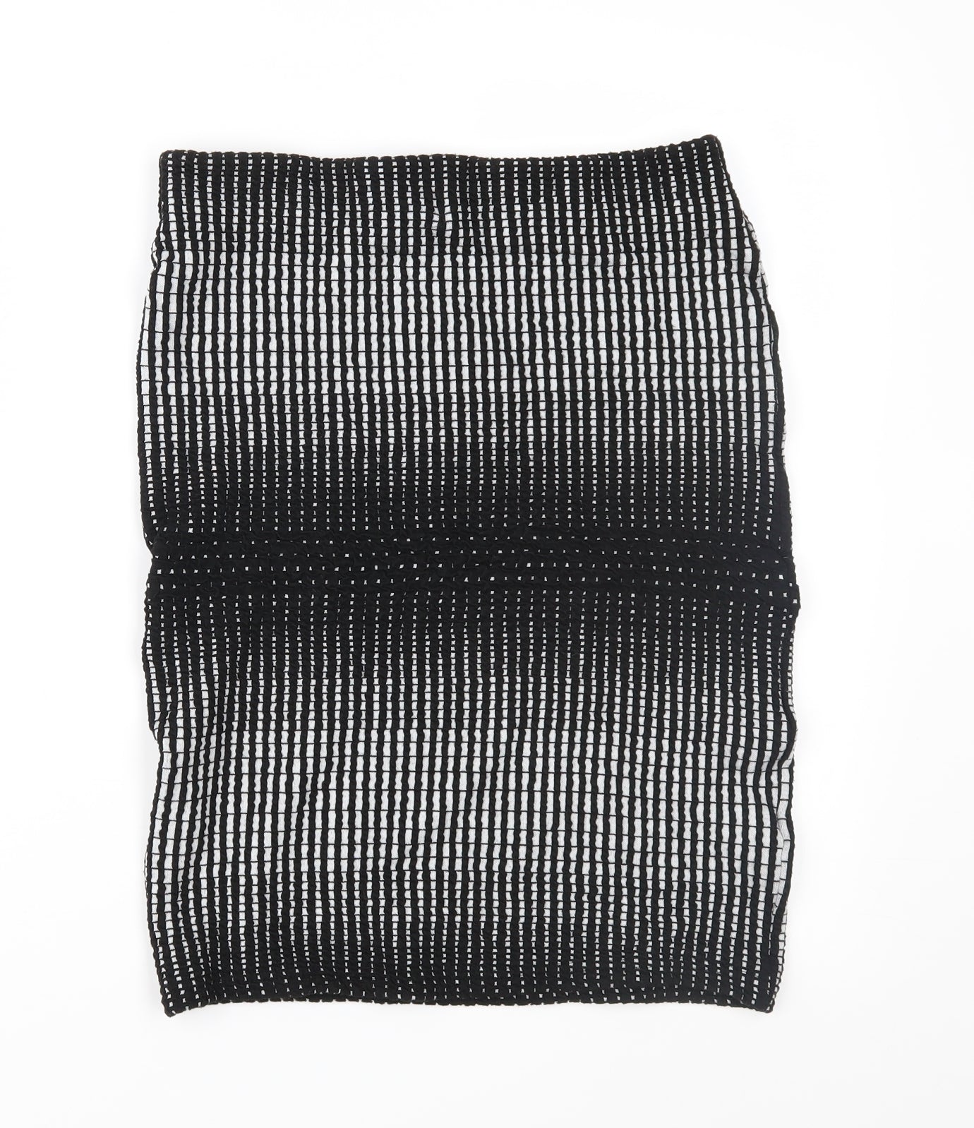 A&G Womens Black Geometric  Straight & Pencil Skirt Size 12