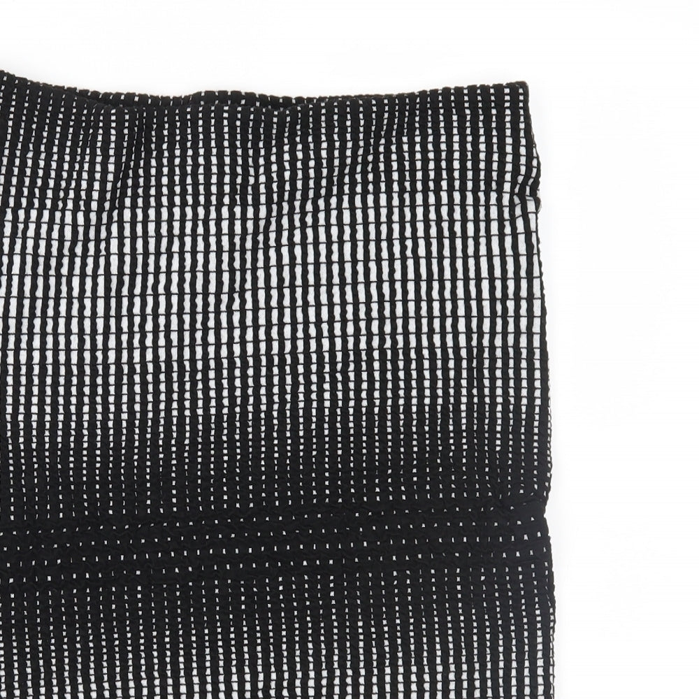 A&G Womens Black Geometric  Straight & Pencil Skirt Size 12