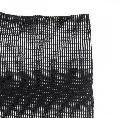 A&G Womens Black Geometric  Straight & Pencil Skirt Size 12
