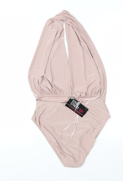 Womens UK Size 12 Edge Street Pink Basic Blouse