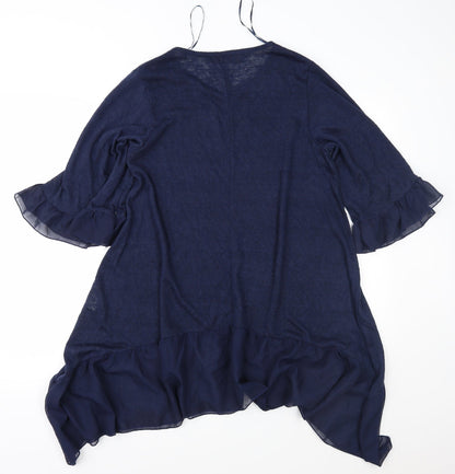 QED London Womens Blue  Knit Pullover Jumper Size S