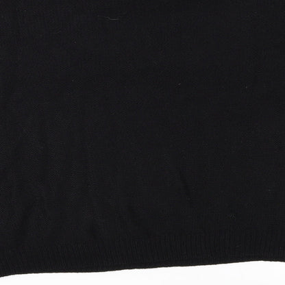 Boohoo Womens Black  Knit Pullover Jumper Size S