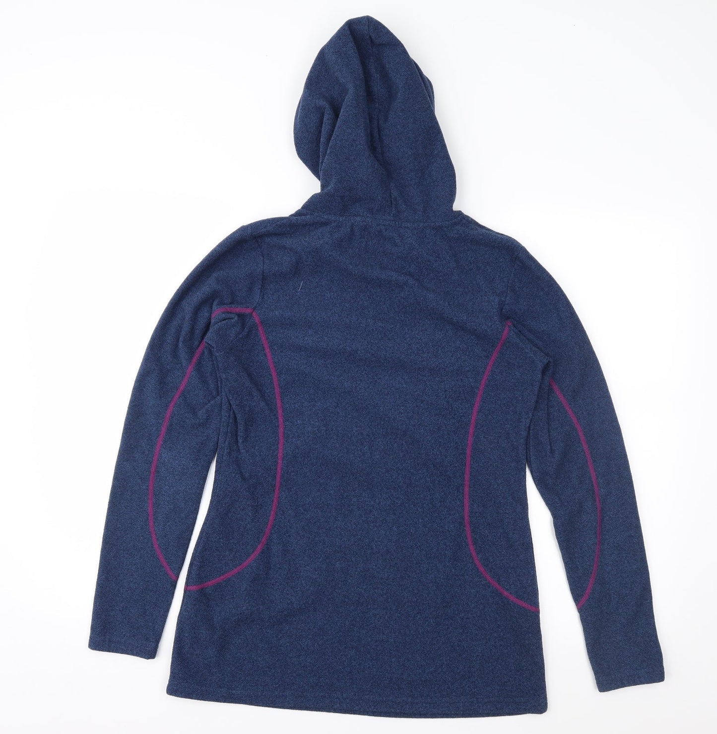 Atunas Womens Blue  Fleece Pullover Hoodie Size M