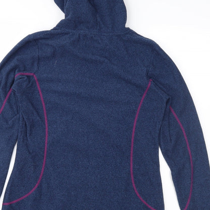 Atunas Womens Blue  Fleece Pullover Hoodie Size M