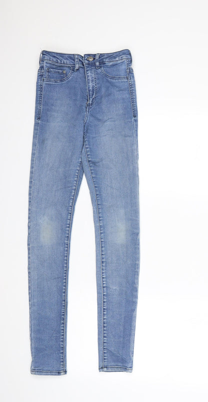 Womens UK Size 24 in H&M Regular Fit Skinny Blue Jeans