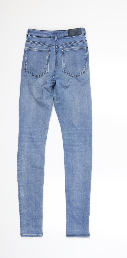 Womens UK Size 24 in H&M Regular Fit Skinny Blue Jeans