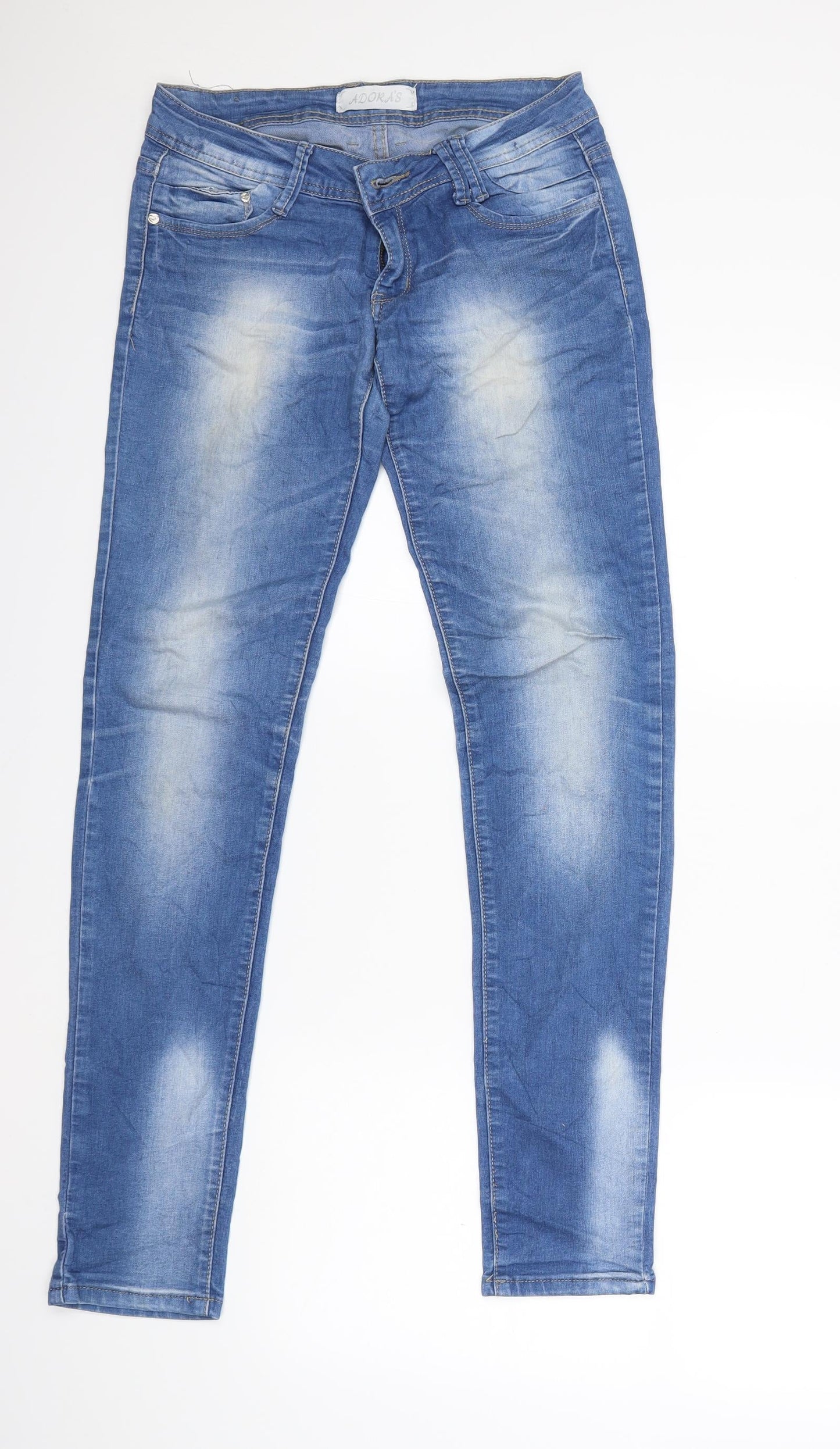 adora's Womens Blue  Denim Skinny Jeans Size 10 L31 in