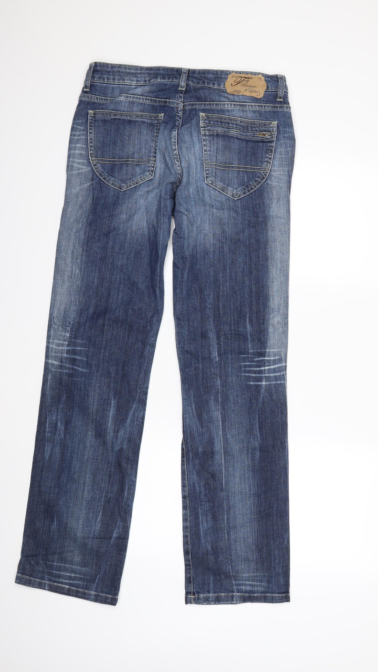 Womens UK Size 32 in Street One Regular Fit Straight Blue Jeans