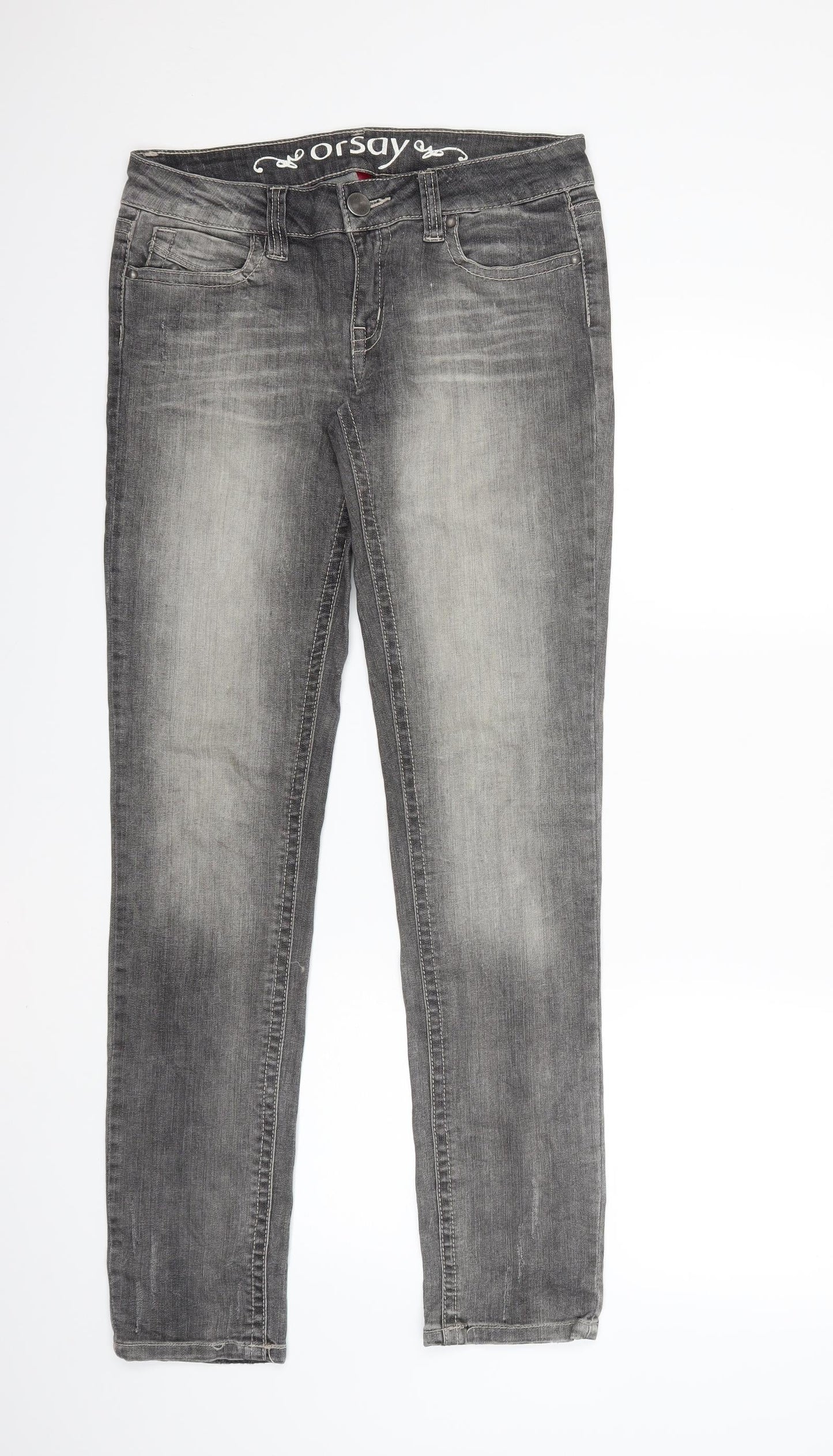 ORSAY Womens Grey  Denim Skinny Jeans Size 32 in L32 in