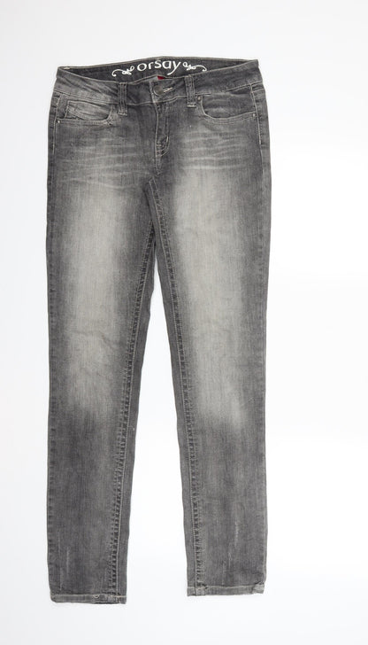 ORSAY Womens Grey  Denim Skinny Jeans Size 32 in L32 in