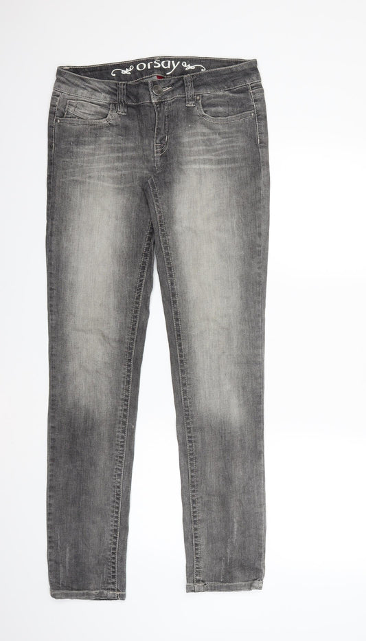 ORSAY Womens Grey  Denim Skinny Jeans Size 32 in L32 in