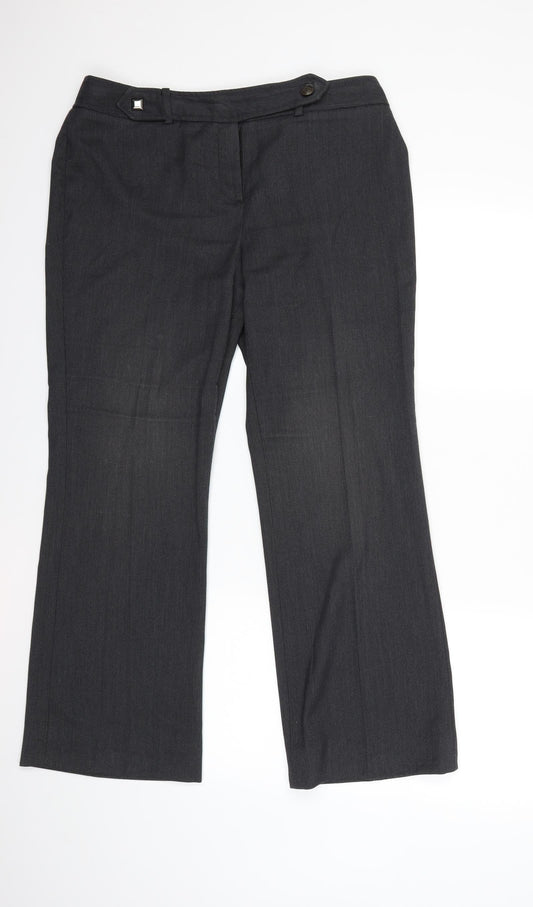 Principles Womens Grey  Denim Trousers  Size 14 L28 in