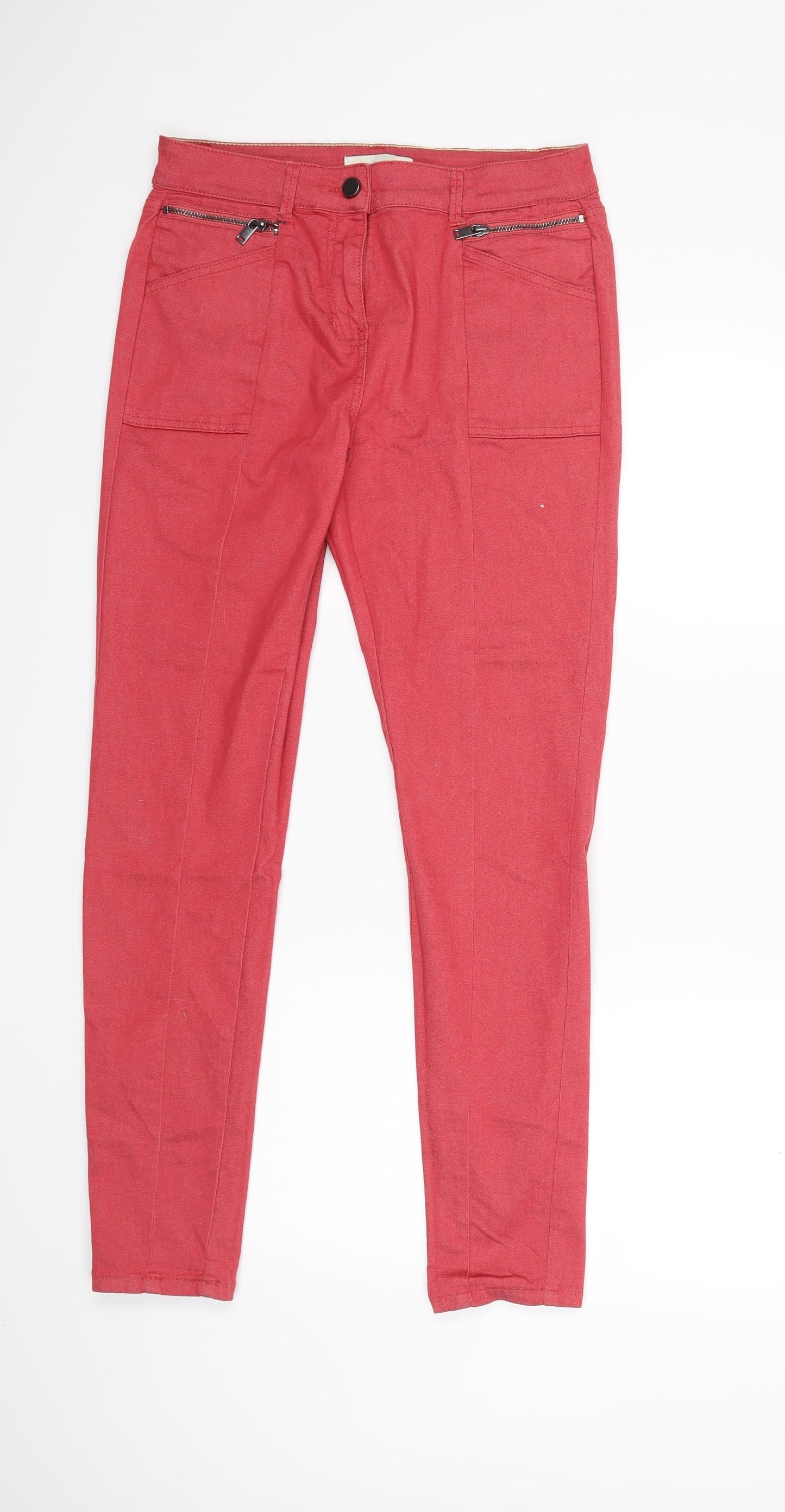 Womens UK Size 12 Marks and Spencer Regular Fit Skinny Red Jeans