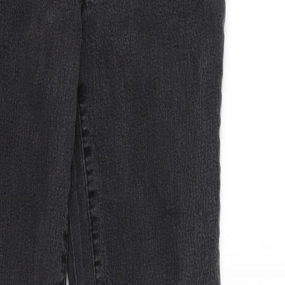 Dorothy Perkins Womens Grey  Denim Skinny Jeans Size 10 L27 in