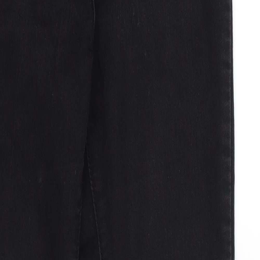 Boohoo Womens Black  Denim Skinny Jeans Size 10 L27 in