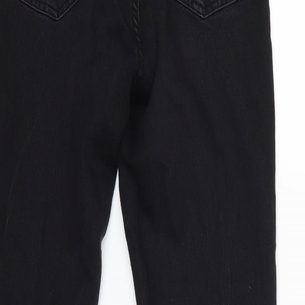 Boohoo Womens Black  Denim Skinny Jeans Size 10 L27 in