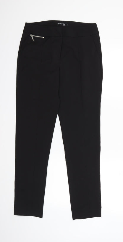 Select Womens Black   Trousers  Size 10 L26 in