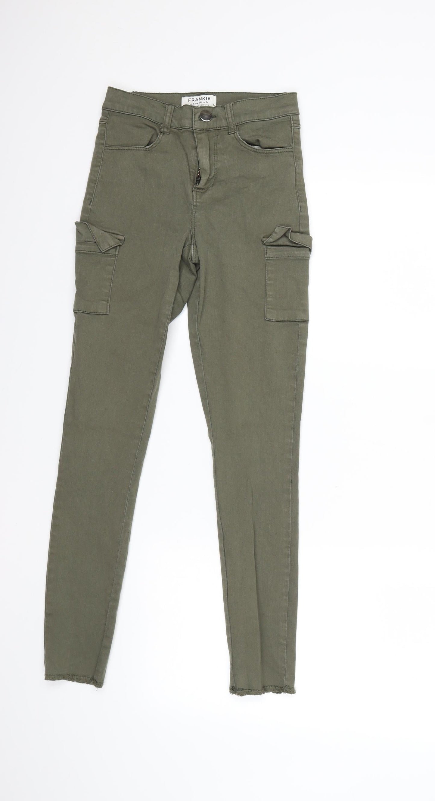 Dorothy Perkins Womens Green  Denim Skinny Jeans Size 8 L26 in