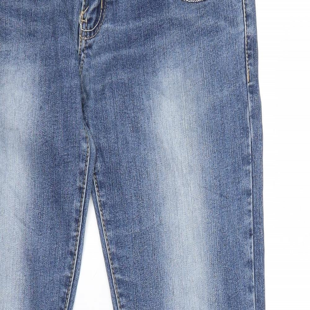 cherri Womens Blue  Denim Straight Jeans Size L L27 in