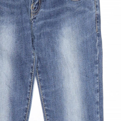 cherri Womens Blue  Denim Straight Jeans Size L L27 in