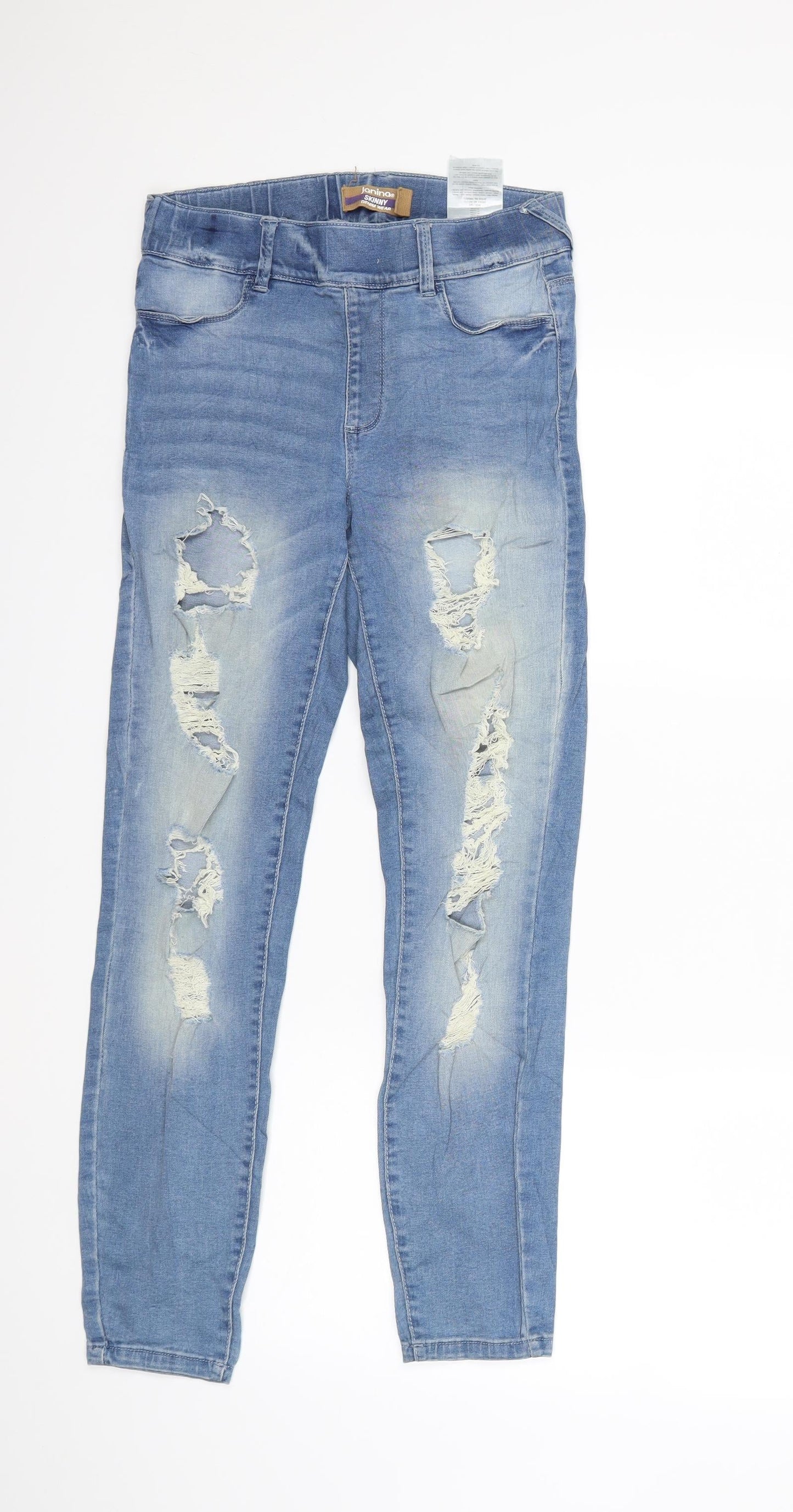 Womens UK Size 6 Janina Regular Fit Skinny Blue Jeans