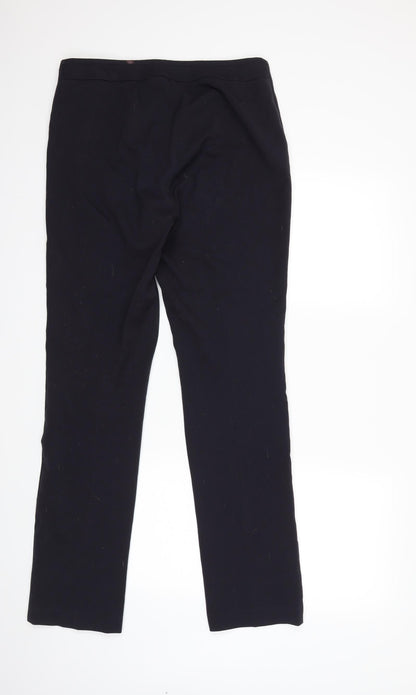 Womens UK Size 12 Marks and Spencer Regular Fit  Blue Trousers