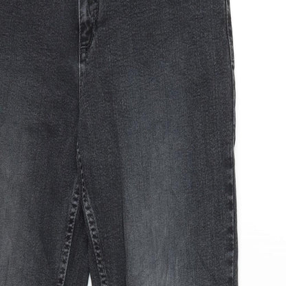 Womens UK Size 12 Blue Motion Regular Fit Straight Black Jeans