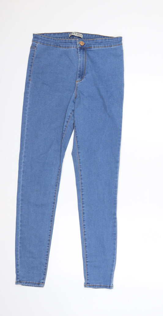 Denim & Co. Womens Blue  Denim Skinny Jeans Size 14 L30 in
