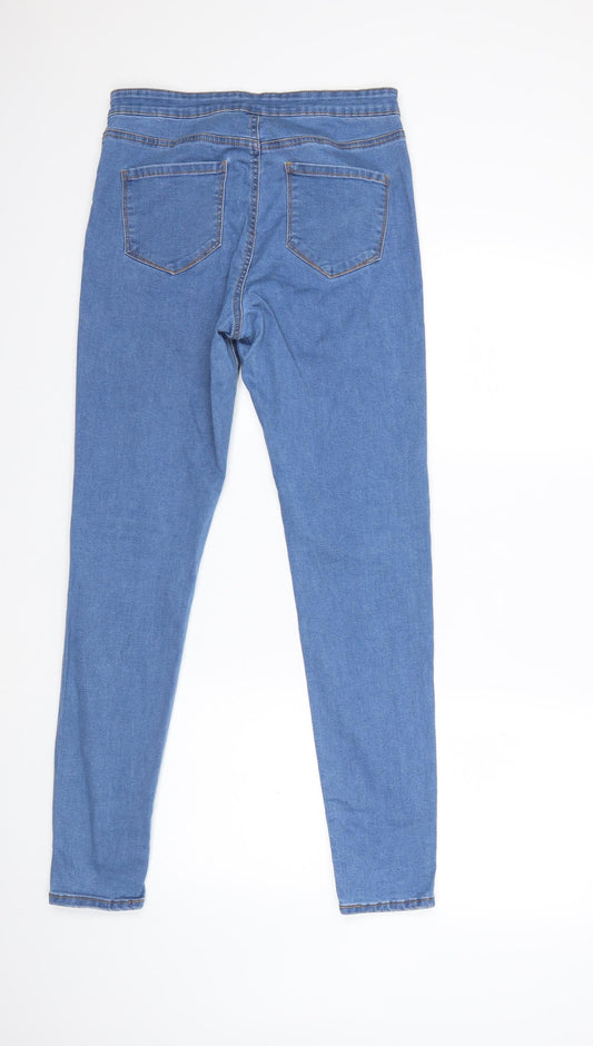 Denim & Co. Womens Blue  Denim Skinny Jeans Size 14 L30 in