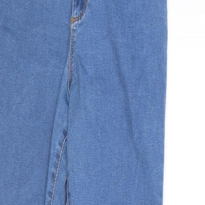 Denim & Co. Womens Blue  Denim Skinny Jeans Size 14 L30 in