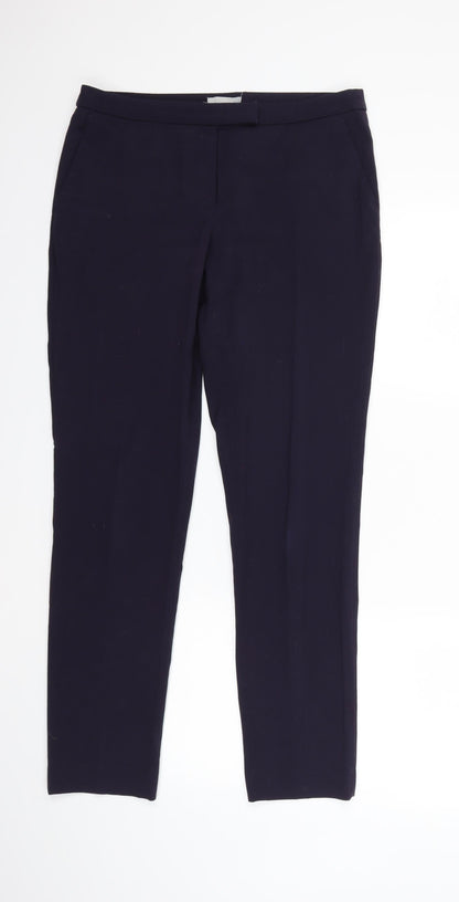Womens UK Size 10 H&M Regular Fit  Blue Trousers