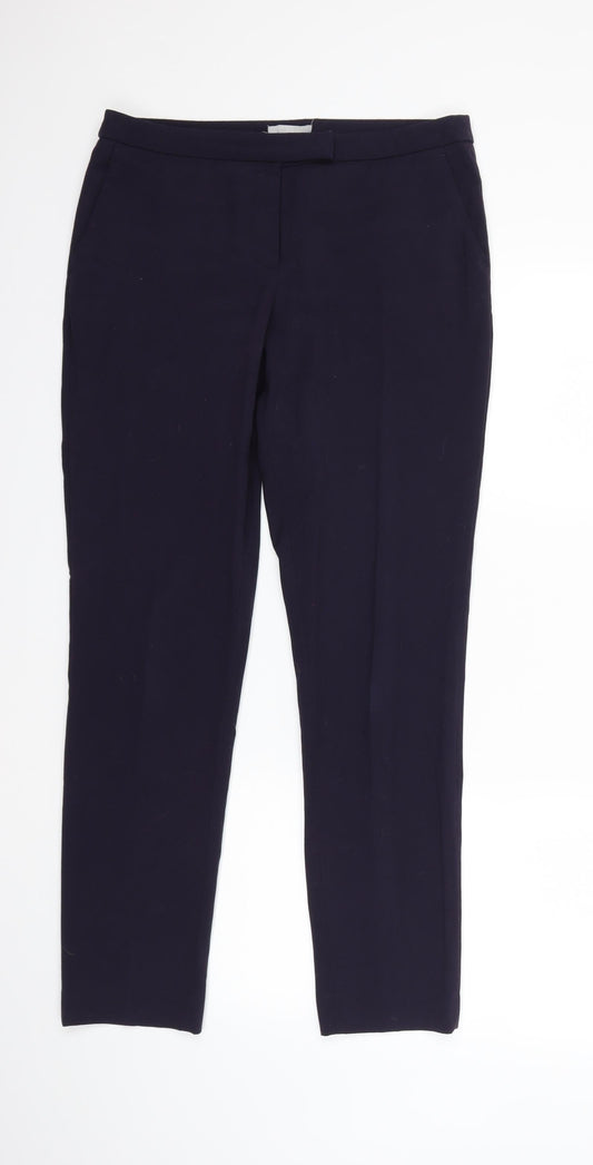 Womens UK Size 10 H&M Regular Fit  Blue Trousers