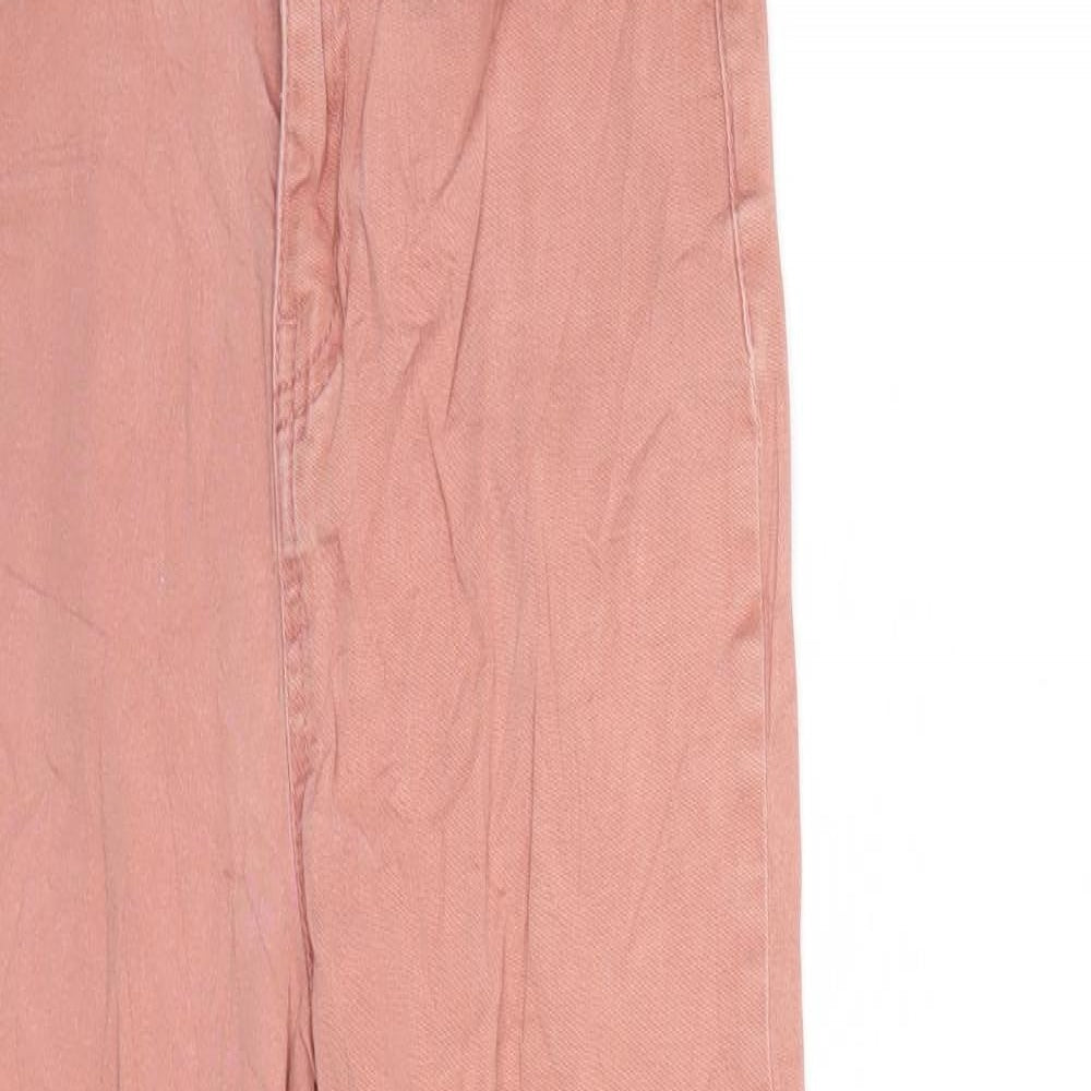 F&F Womens Pink  Denim Skinny Jeans Size 6 L25 in