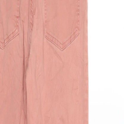 F&F Womens Pink  Denim Skinny Jeans Size 6 L25 in