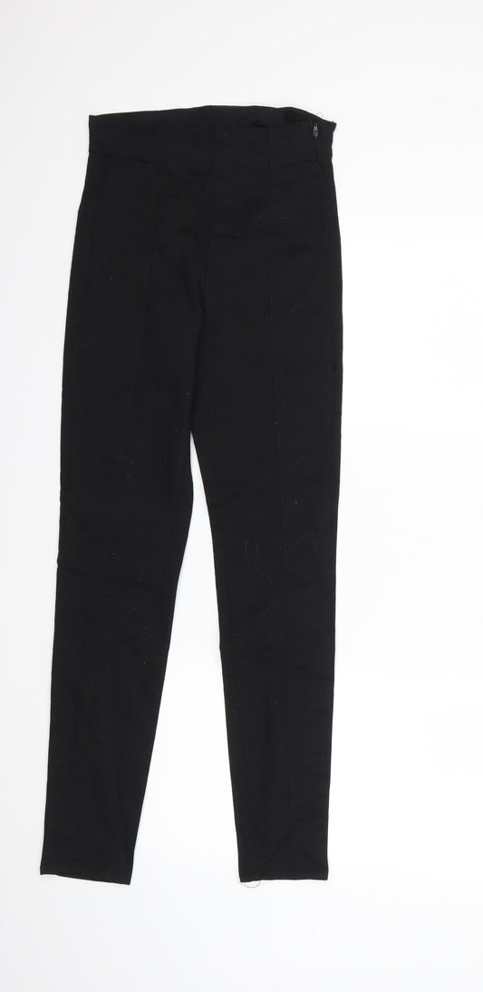 Womens UK Size 8 H&M Regular Fit Skinny Black Jeans