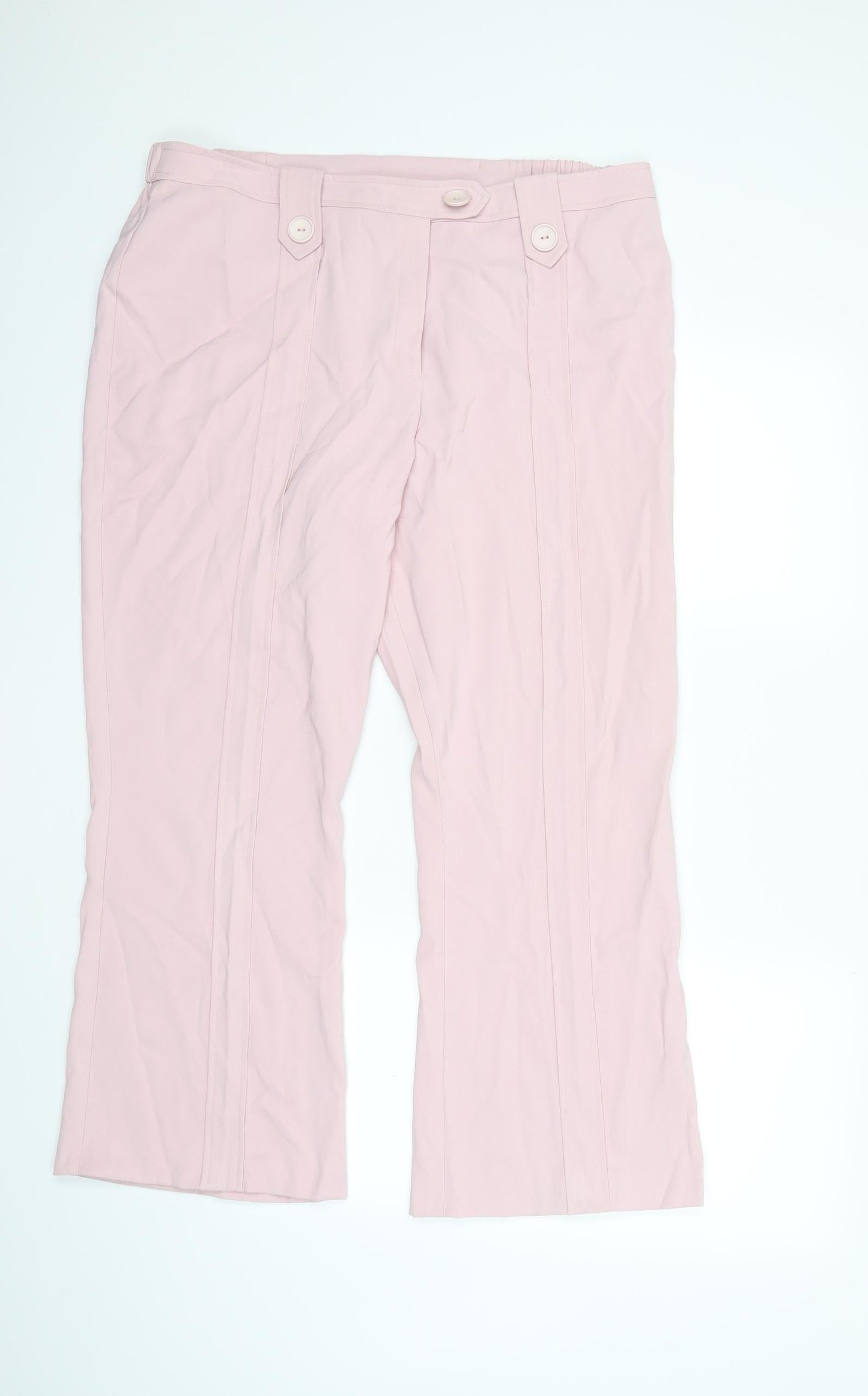 Womens UK Size 22 Agenda Regular Fit  Pink Trousers